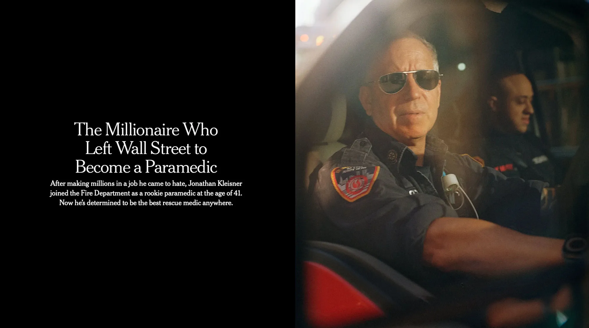 From Wall Street to paramedic