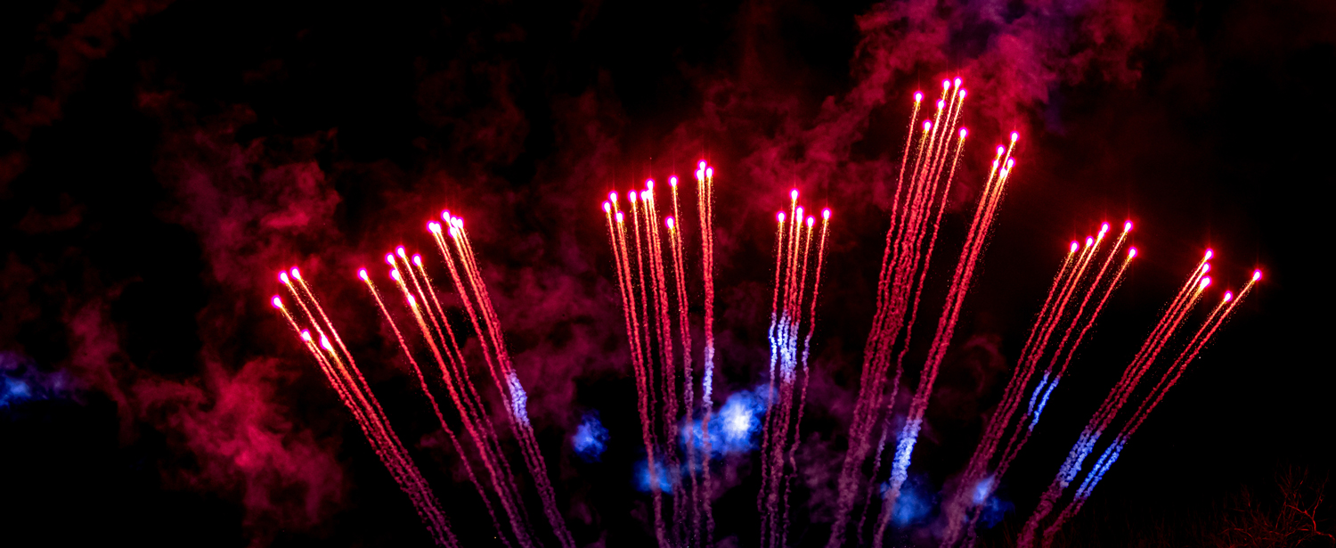 Professional fireworks display